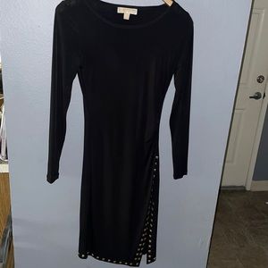 Michael Kors black long sleeve dress